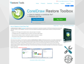 coreldraw.restoretools.com screenshot