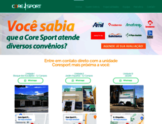 coresport.com.br screenshot