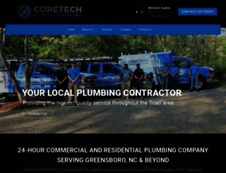 coretechplumbingservice.com screenshot