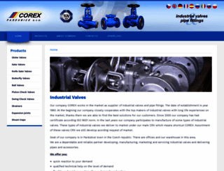 corex-industrialvalves.com screenshot