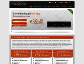 corexhost.com screenshot