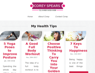 coreyspears.com screenshot