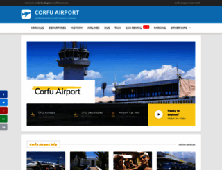 corfu-airport.com screenshot