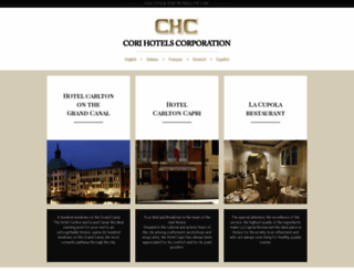corihotels.it screenshot