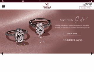 corinnejewelers.com screenshot