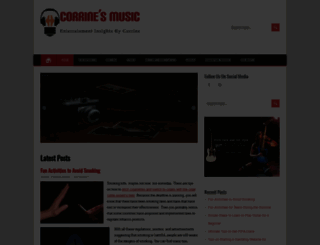 corinnesmusic.com screenshot