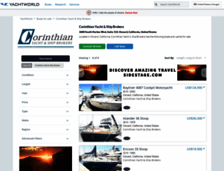 corinthianyachts.com screenshot