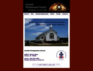 corinthpresbyterian.org screenshot