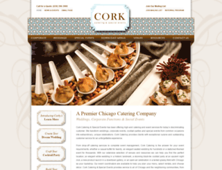 corkcatering.com screenshot