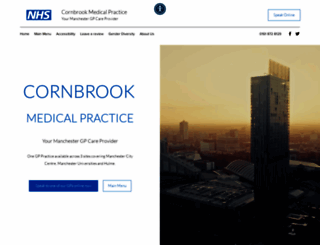 cornbrookmedicalpractice.co.uk screenshot