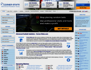 corner-stats.com screenshot