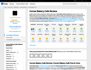 cornerbakerycafe.knoji.com screenshot