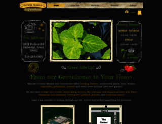 cornermarketgreenhouse.com screenshot