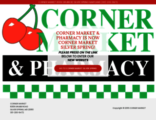cornermarketpharmacy.com screenshot
