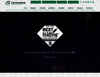 cornerstone-staffing.com screenshot