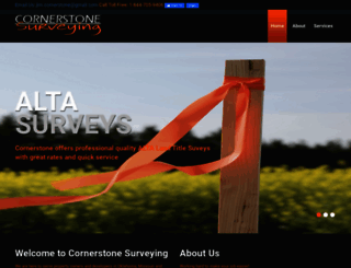 cornerstone-surveying.org screenshot
