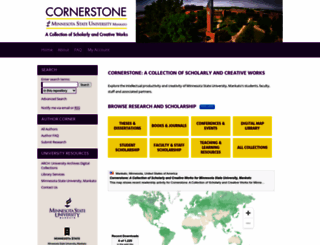 cornerstone.lib.mnsu.edu screenshot