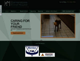 cornerstoneanimalhospital-ks.com screenshot