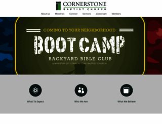 cornerstonebaptist.info screenshot