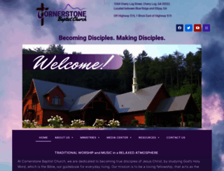 cornerstonebaptistofcherrylog.com screenshot