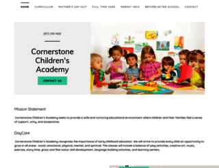 cornerstonechildrensacademy.com screenshot