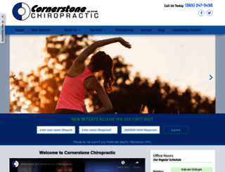 cornerstonechiropracticknox.com screenshot
