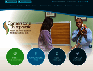 cornerstonechiropractictx.com screenshot
