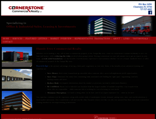cornerstonecommercialrealty.com screenshot