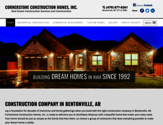 cornerstoneconstructionhomes.com screenshot