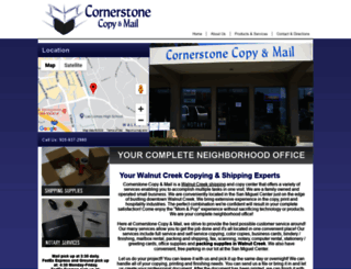 cornerstonecopyandmail.com screenshot