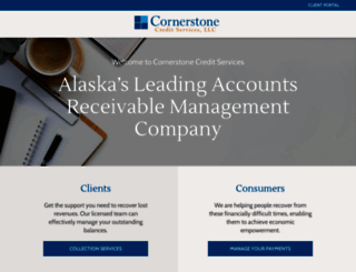 cornerstonecredit.com screenshot