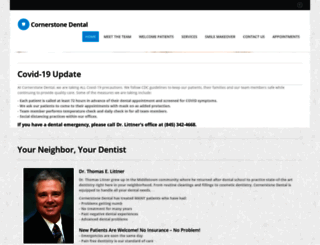 cornerstonedental.net screenshot