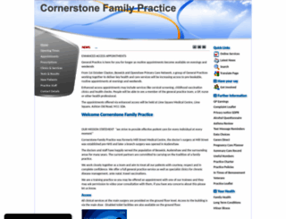 cornerstonefamilypractice.nhs.uk screenshot