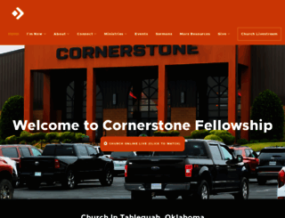 cornerstonefellowship.tv screenshot