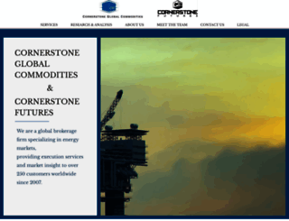 cornerstoneglobalcommodities.com screenshot