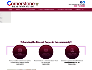 cornerstonehealthcareaz.com screenshot