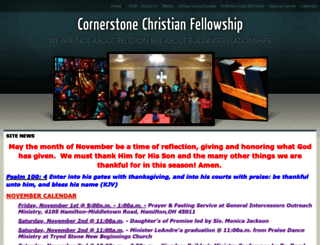 cornerstonejesus.com screenshot