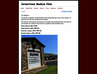 cornerstonemedicalclinic.com screenshot