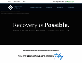 cornerstoneofrecovery.com screenshot