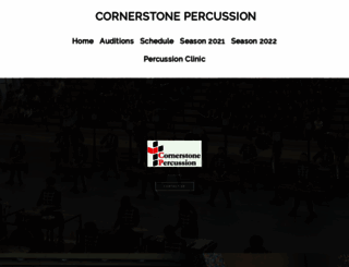 cornerstonepercussion.org screenshot