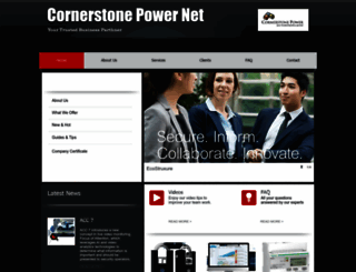 cornerstonepower.net screenshot