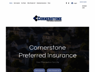 cornerstonepref.com screenshot