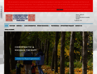 cornerstoneschiropractic.ca screenshot