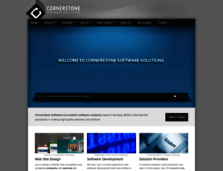 cornerstonesoftware.ca screenshot