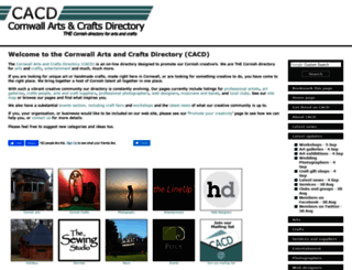cornwall-arts-and-crafts.co.uk screenshot