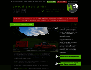 cornwall-generator-hire.com screenshot