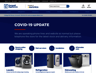 cornwallappliances.com screenshot