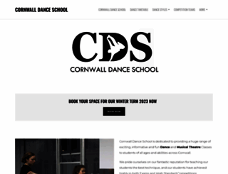 cornwalldanceschool.co.uk screenshot