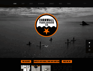cornwallpaddleboardco.co.uk screenshot