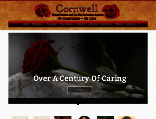 cornwellfuneralhomes.com screenshot